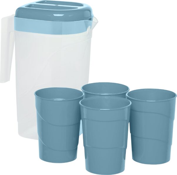 CONJ JARRA 2L C/ 4 COPOS