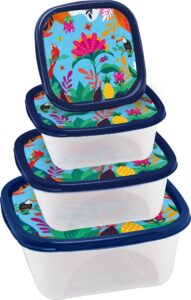 CONJ. 04 PCS QUAD. (230/390/690/1200ML) DECOR