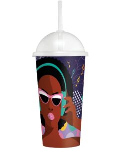 COPO SHAKE C/ CANUDO 550ML