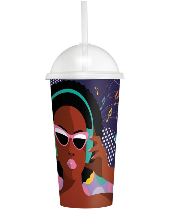 COPO SHAKE C/ CANUDO 550ML