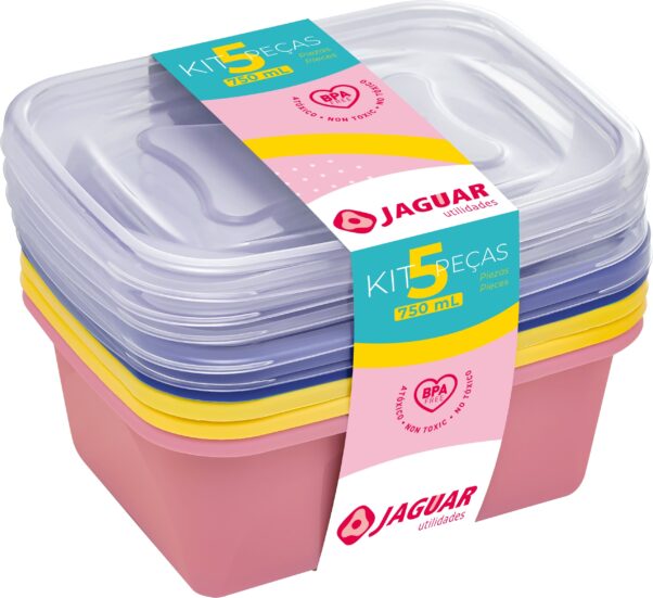 CONJ. 5 PCS RET. 750ML - MIX COLOR