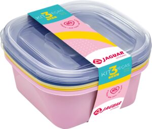 CONJ. 3 PCS QUAD. 1,2L - MIX COLOR