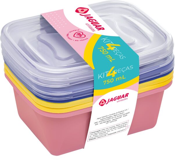 CONJ. 4 PCS RET. 750ML - MIX COLOR